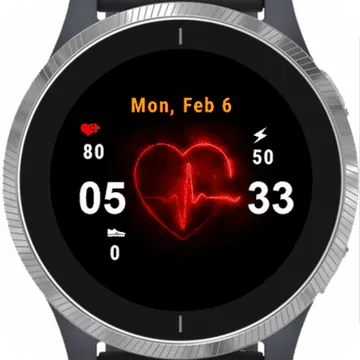 Heart Garmin watch face preview