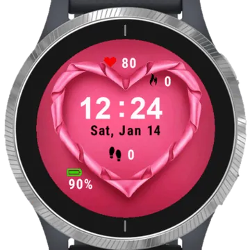 Heart Garmin watch face preview