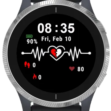 Heart Broken Garmin watch face preview