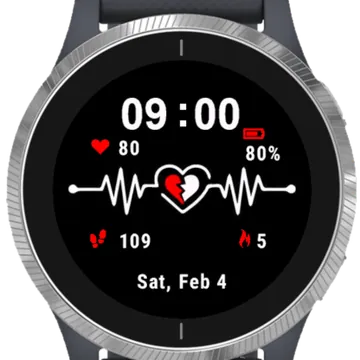 Heart Broken Garmin watch face preview