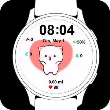 Heart Bubu Garmin watch face preview