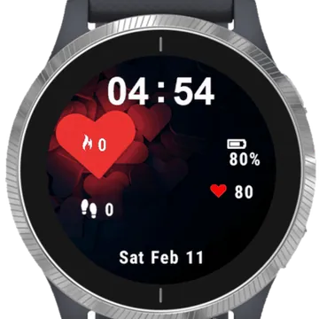 Heart Garmin watch face preview