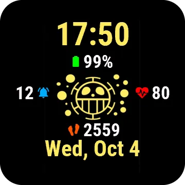 Heartp Garmin watch face preview