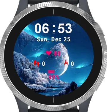 HeavenLetters Garmin watch face preview