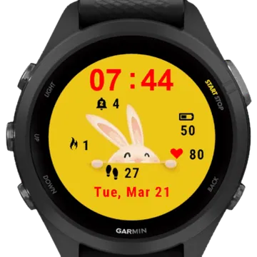 Hello Bunny Garmin watch face preview