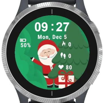 Hello Claus Garmin watch face preview
