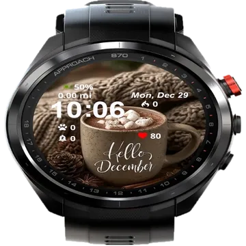 Hello December Garmin watch face preview