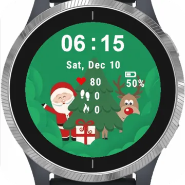 Hello Winter Garmin watch face preview