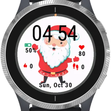 Hello Winter Garmin watch face preview