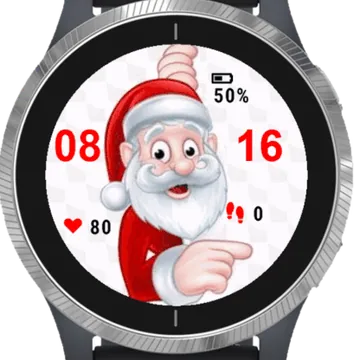 Hi Santa Garmin watch face preview
