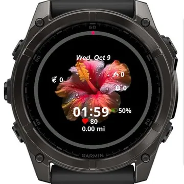 Hibiscus Flower Garmin watch face preview