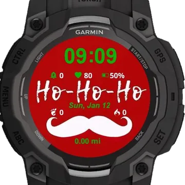 Ho Ho Garmin watch face preview