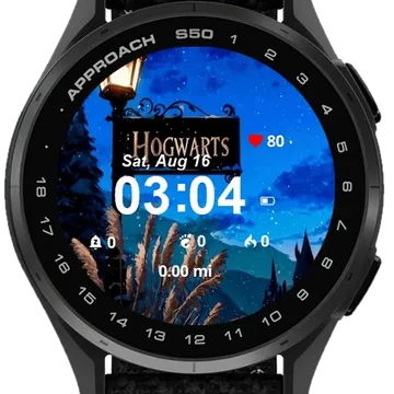 Hogwarts Garmin watch face preview