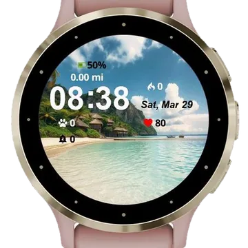 Holiday Garmin watch face preview