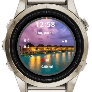 Holiday Garmin watch face preview
