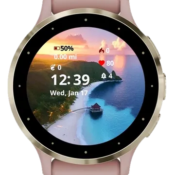 Holiday Garmin watch face preview
