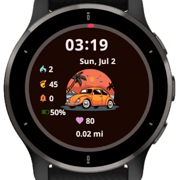 Holiday Car Garmin watch face preview