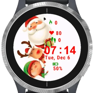 Holiday Christmas Garmin watch face preview