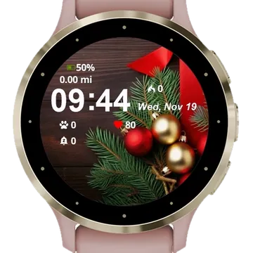 Holiday Elegance Garmin watch face preview