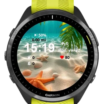 Holiday Stars Garmin watch face preview