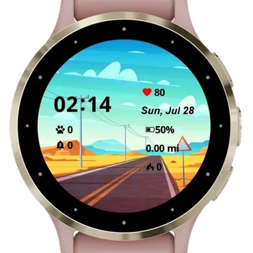 Holiday Time Garmin watch face preview
