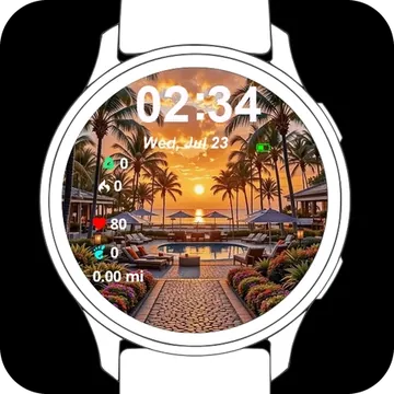 Holiday Garmin watch face preview