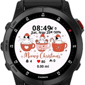 Holly Garmin watch face preview