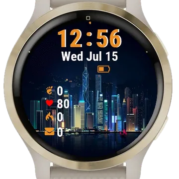 Hong Kong Night Garmin watch face preview