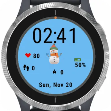 Hop Christmas Animated Garmin watch face preview