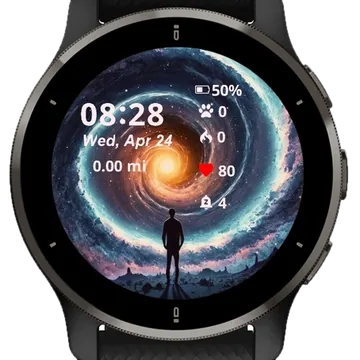 Horizon Galaxy Wall Art Garmin watch face preview