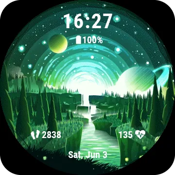 Horizon Garmin watch face preview