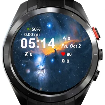Horse Head Nebula Space Garmin watch face preview