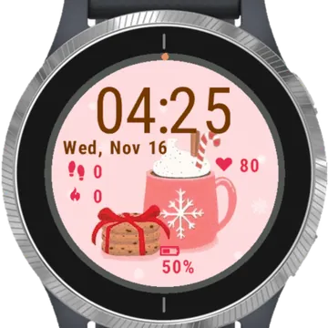 Hot Chocolate And Cookies Garmin watch face preview