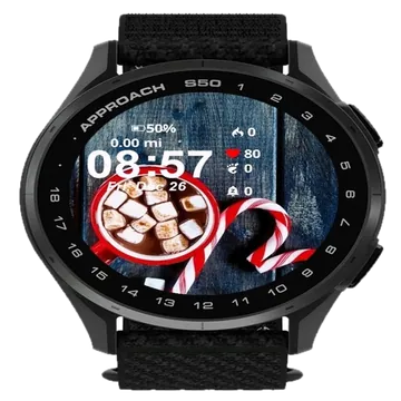 Hot Chocolate Garmin watch face preview