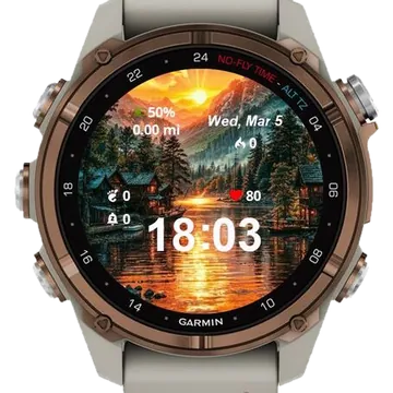 House Lake Garmin watch face preview
