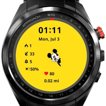 Hsppy Mouse Garmin watch face preview