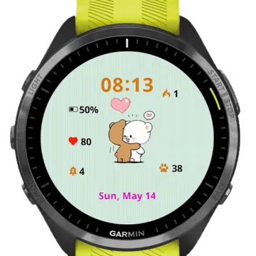 Hug Garmin watch face preview