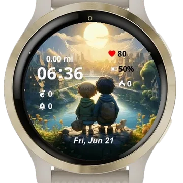 Hugging Day Celebration Garmin watch face preview