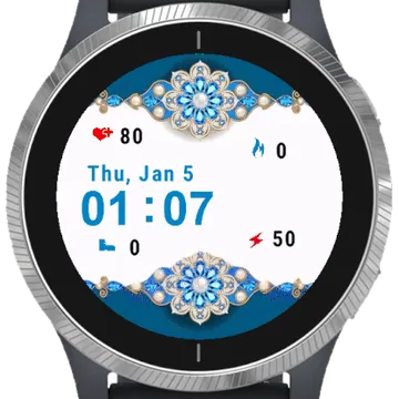 Hypnosis Flower Garmin watch face preview