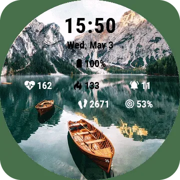 Iceboat Garmin watch face preview