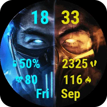 Icehot Garmin watch face preview