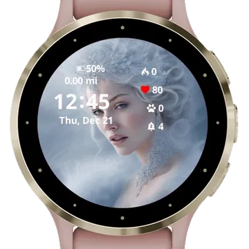 Icy Elegance Garmin watch face preview