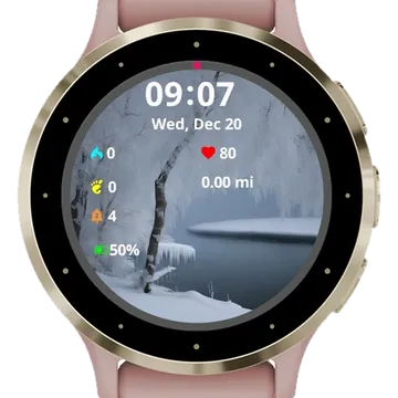 Icy Silence Garmin watch face preview