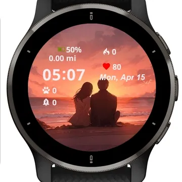 Illustration Design Garmin watch face preview