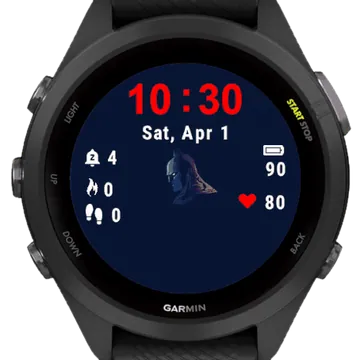 Ilustration Cartoon Garmin watch face preview