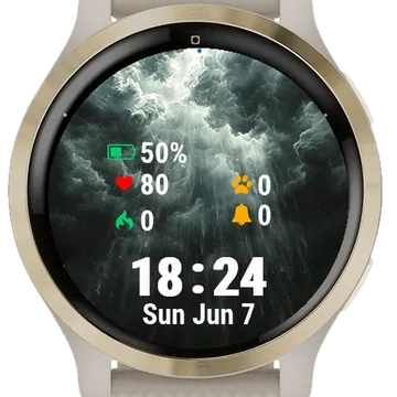 Image Storm Sky Garmin watch face preview