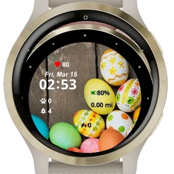 Images Eggs Garmin watch face preview