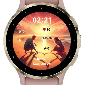 Infinity Love Garmin watch face preview