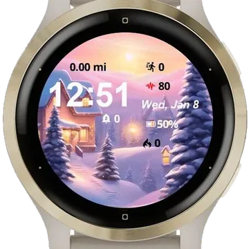 Inspire Your Holidays Garmin watch face preview