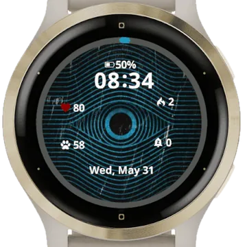 Into My Eyes Garmin watch face preview